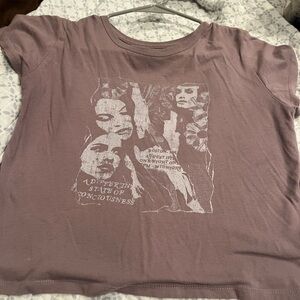 Hollister Dusty Purple Graphic Tee